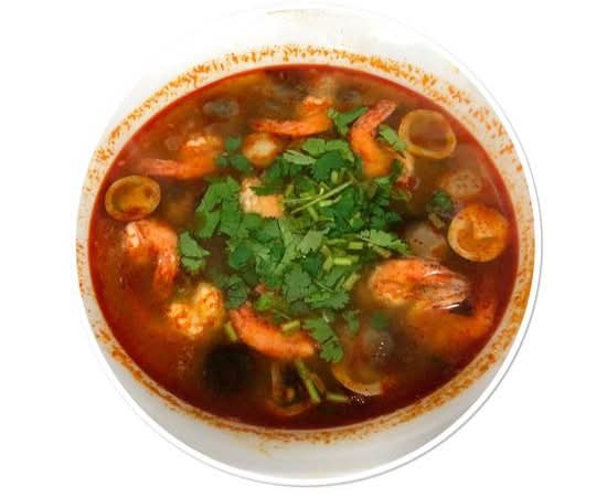 161-Soupe Tom Yum aux crevettes / Tom Yum Shrimps Soup 泰式酸蝦湯/Súp Tom Yum tôm